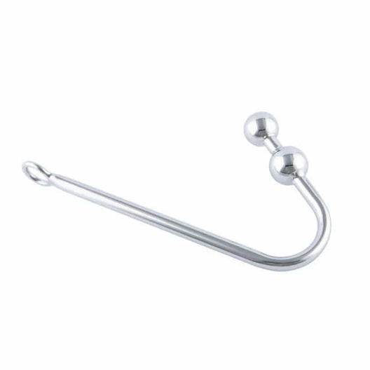 Stainless Pleasurable Two 4417 Balls Steel Hook Anal 0810